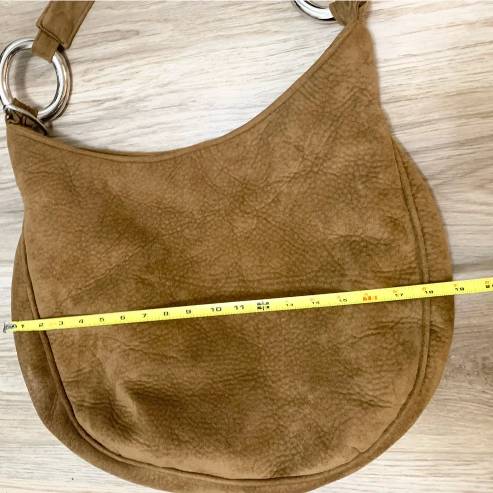 Bosom Buddy Bags Big Hobo Tote Slouchy Bag Vegan Suede 14”x18”